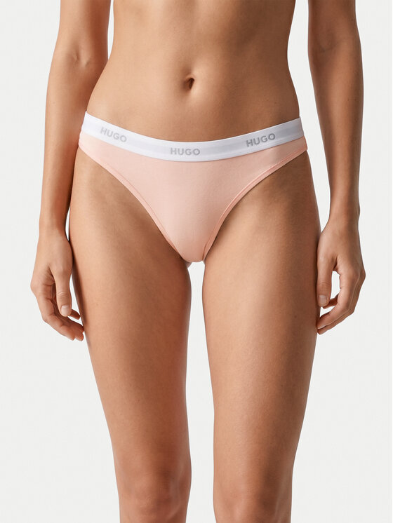 HUGO Stringi HUGO ID THONG 50557101 Różowy jasny