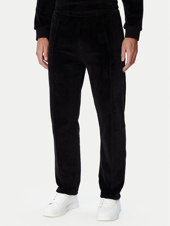HUGO Spodnie dresowe Veloro Pants 50571208 Czarny Regular Fit
