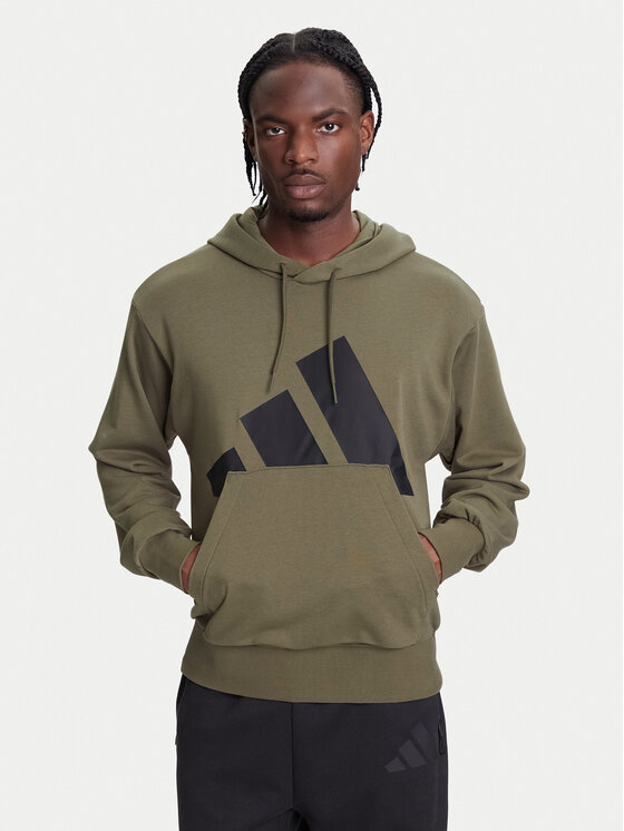 adidas Bluza Essentials Big Logo JE8892 Khaki Regular Fit