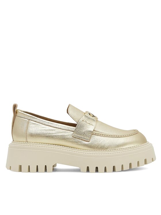 Eva Minge Loafersy SARAH-8049 Złoty