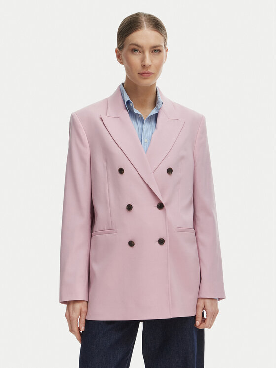 Tommy Hilfiger Marynarka WW0WW50784 Różowy Relaxed Fit