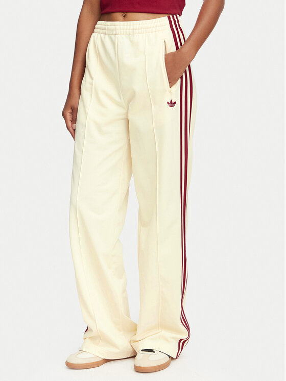 adidas Spodnie dresowe Firebird Loose Tracksuit KS4671 Kremowy Loose Fit