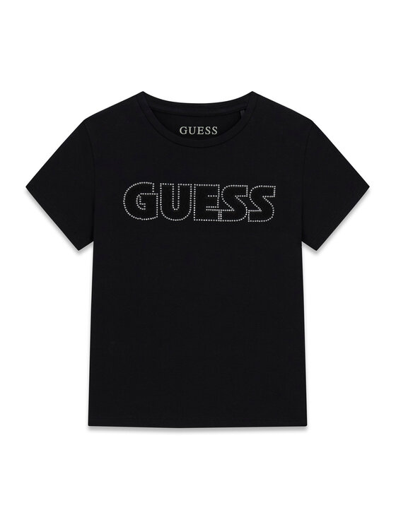 Guess T-Shirt J6YI12 2K4421 Czarny Regular Fit