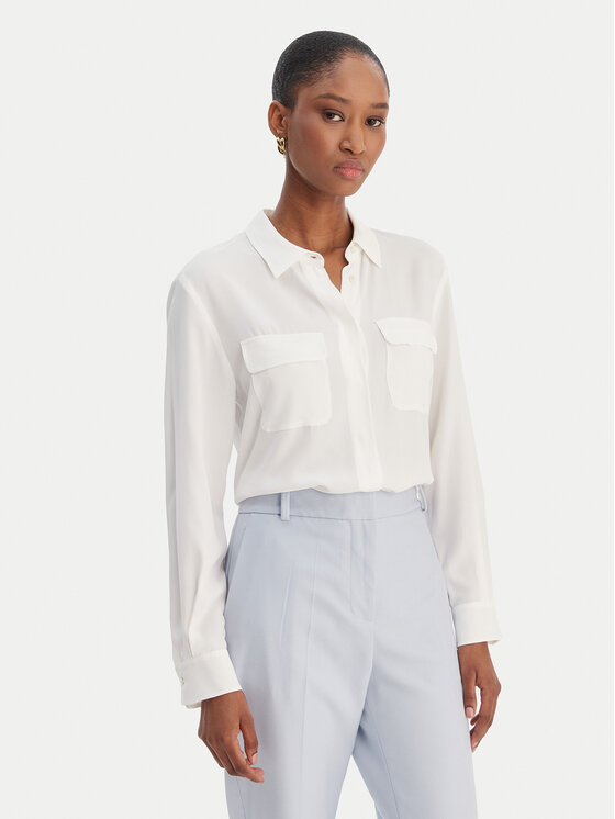 Marella Koszula Febe 2613111051 Biały Regular Fit