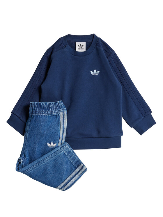 adidas Dres Denim Crew JD5826 Niebieski Regular Fit
