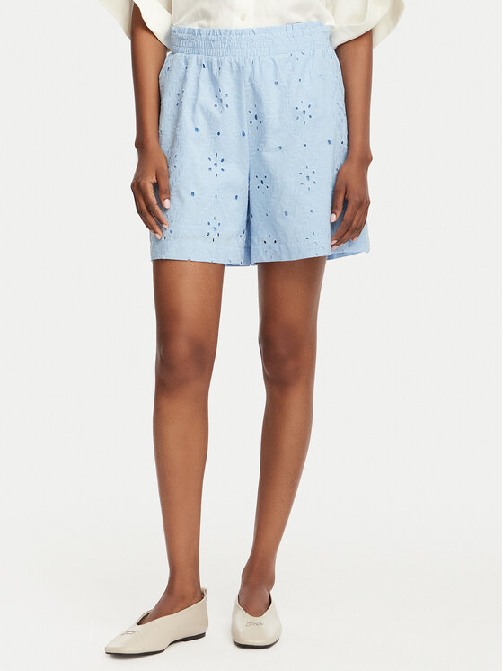 Vero Moda Szorty materiałowe Eliza 10346709 Niebieski jasny Regular Fit