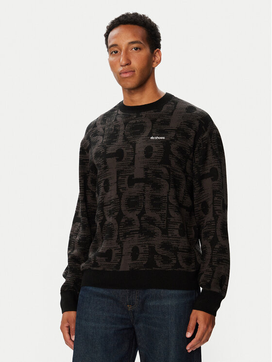 DC Shoes Sweter Blitxed EDYSW03038 Czarny Regular Fit