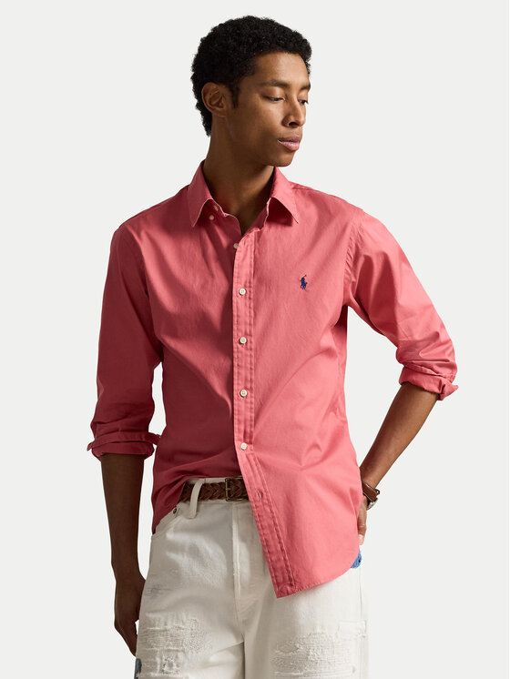 Polo Ralph Lauren Koszula 710B20512007 Różowy ciemny Custom Fit