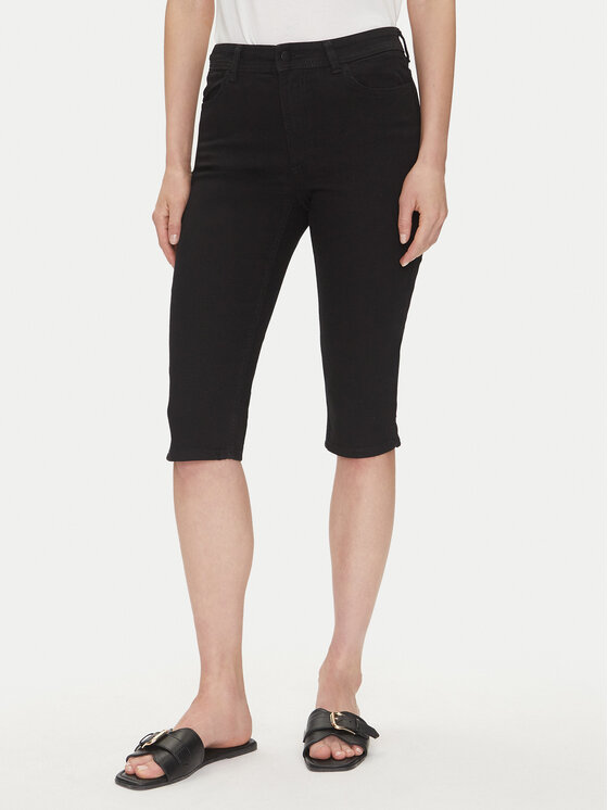 JDY Szorty jeansowe Moon 15347473 Czarny Skinny Fit