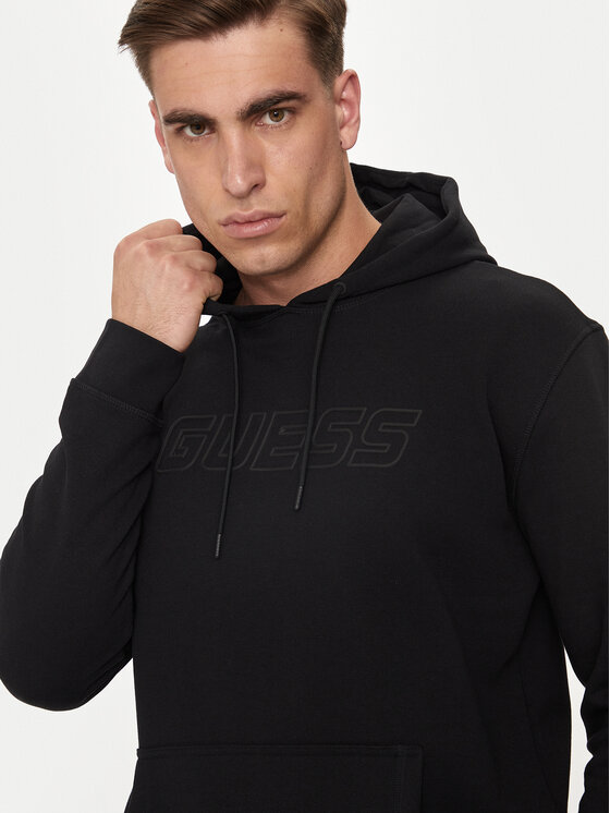 Guess Bluza Aldwin Z4YQ12 KAIJ1 Czarny Regular Fit