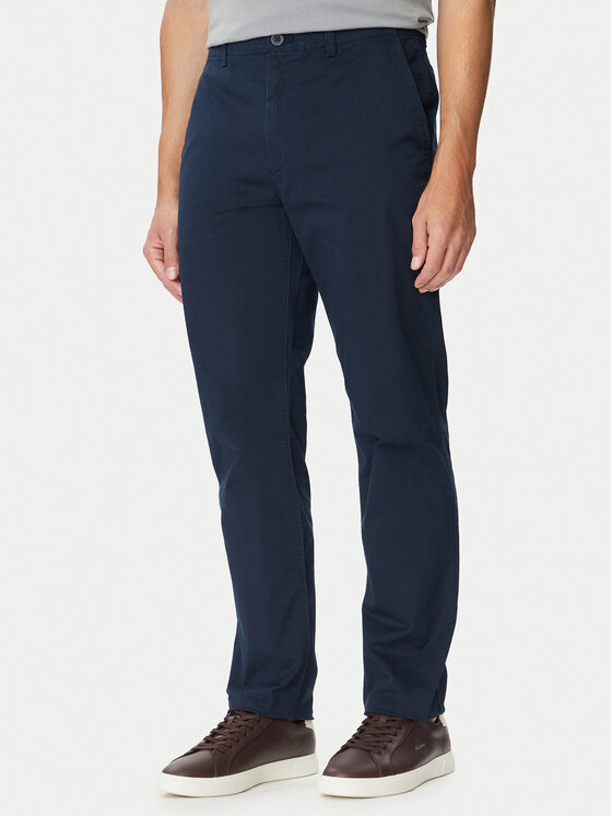 Calvin Klein Jeans Spodnie materiałowe LV04RF618G Granatowy Slim Fit