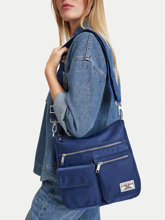 Guess Jeans Torebka CWBEO-GUESS-B-004-10 Granatowy