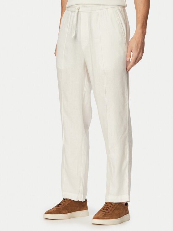 HUGO Spodnie materiałowe Cino 262FW 50562791 Kremowy Straight Fit