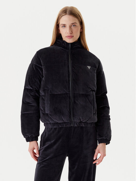 Guess Kurtka zimowa V4BL03 K0232 Czarny Regular Fit