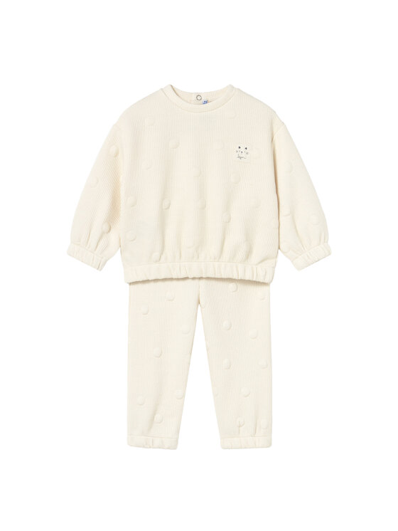 Mayoral Dres 2844 Beżowy Regular Fit