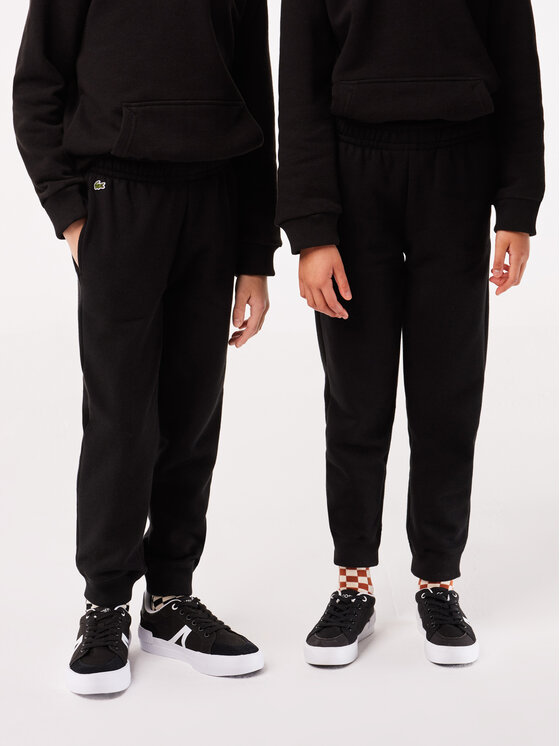Lacoste Spodnie dresowe XJ9728 Czarny Regular Fit