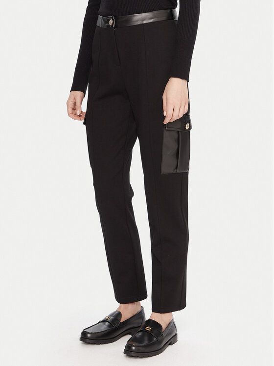 Gaudi Spodnie materiałowe 521BD24003 Czarny Slim Fit