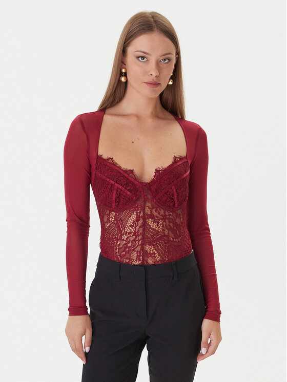 Bardot Body Farrah Lace 51150TB3 Bordowy