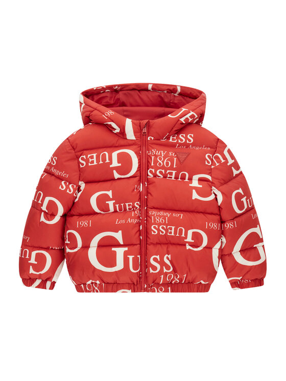 Guess Kurtka zimowa H6BL03 W4100 Czerwony Regular Fit