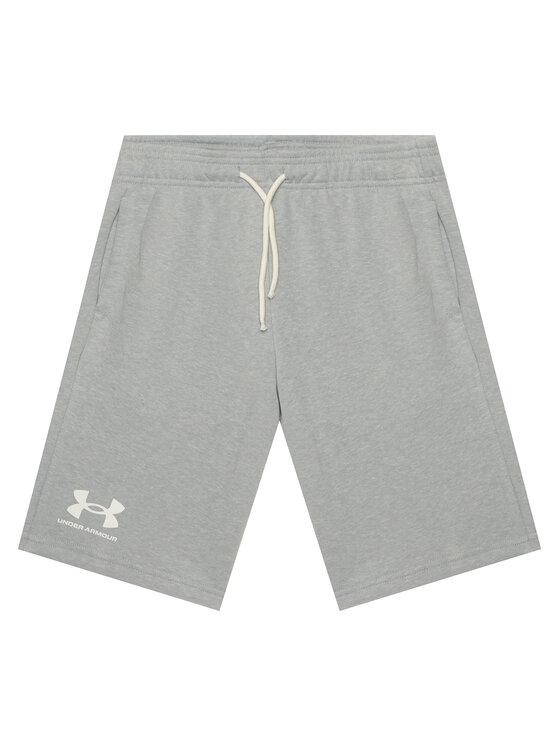 Under Armour Szorty sportowe UA RIVAL TERRY SHORT 1377255 Szary Regular Fit