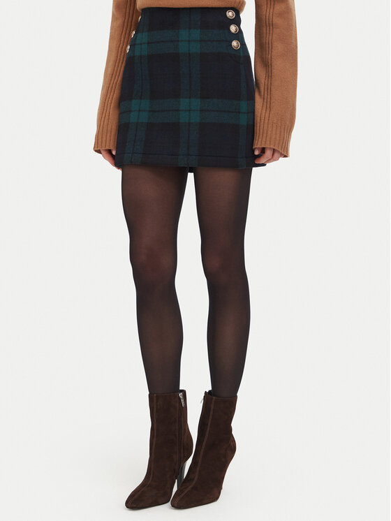 Liu Jo Spódnica mini WF6262 T719A Zielony ciemny Regular Fit