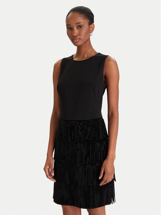 DKNY Sukienka koktajlowa DD5I1B50 Czarny Slim Fit