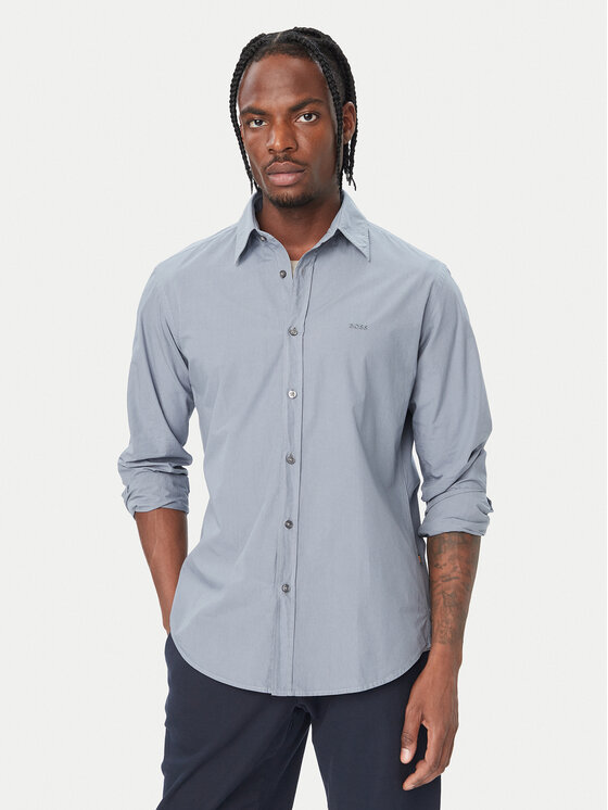 BOSS Koszula Relegant 50518304 Granatowy Regular Fit