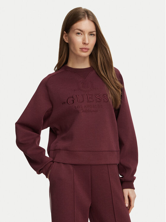 Guess Bluzka V6BP13 K6933 Kremowy Regular Fit