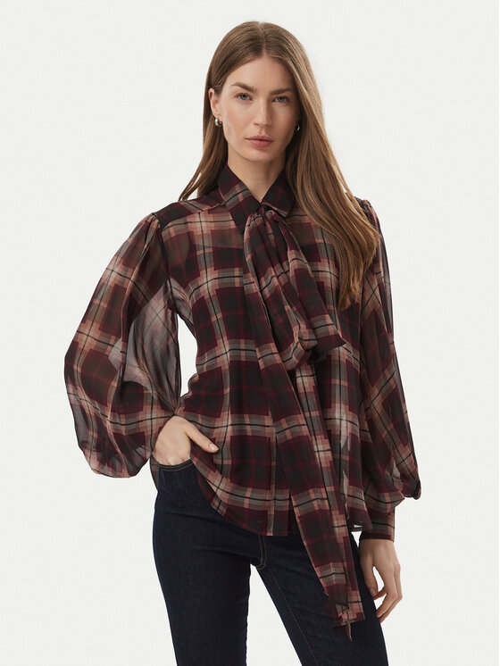 Bardot Koszula Cecile 60615TB Bordowy Relaxed Fit