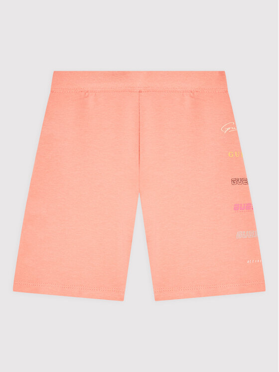 Guess Szorty sportowe J2RD09 KASI1 Pomarańczowy Regular Fit