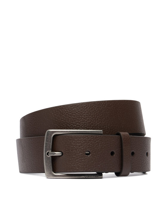 Calvin Klein Pasek Casual Pin Buckle Pebble 35Mm LV04D7095G Brązowy