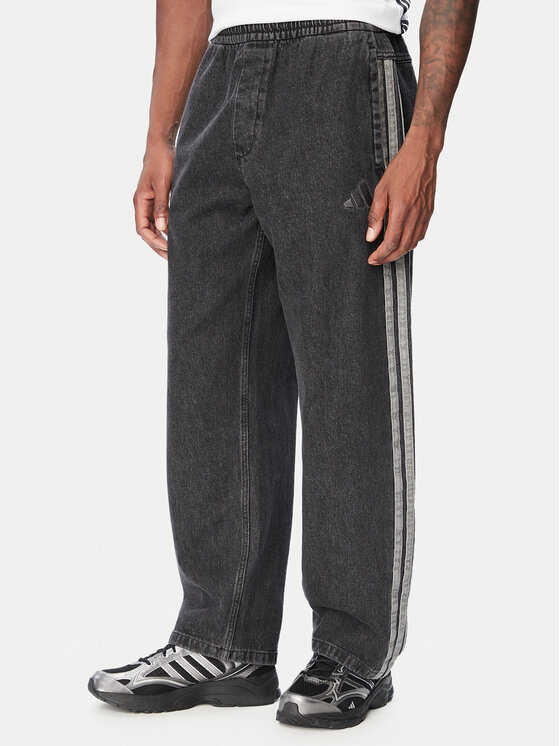 adidas Jeansy Stadium KV8336 Czarny Regular Fit