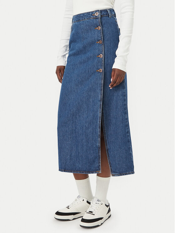 Billabong Spódnica jeansowa Day Off Denim EBJDK03000 Granatowy Regular Fit