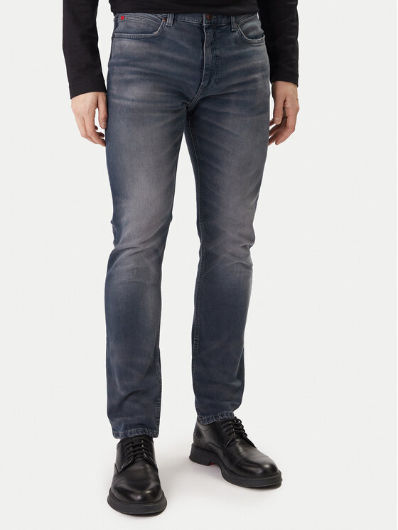 HUGO Jeansy 50555167 Granatowy Regular Fit