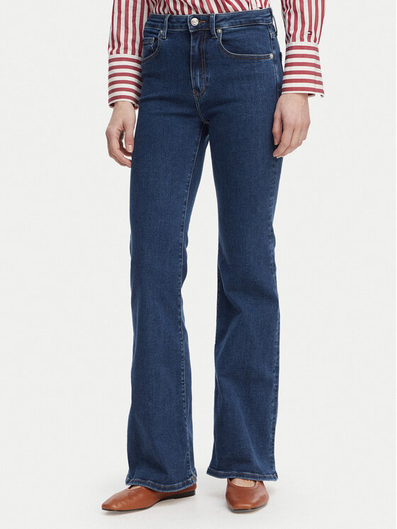 Tommy Hilfiger Jeansy WW0WW48565 Niebieski Flare Fit