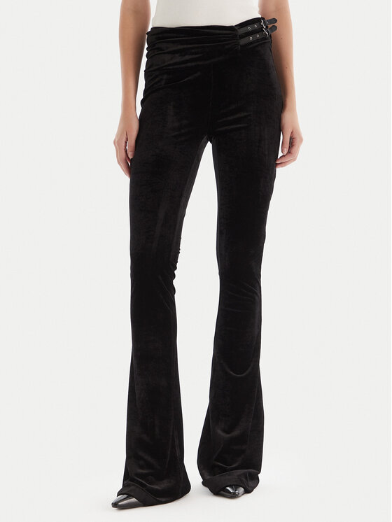 Versace Jeans Couture Legginsy 79HAC322 J0237 Czarny Slim Fit