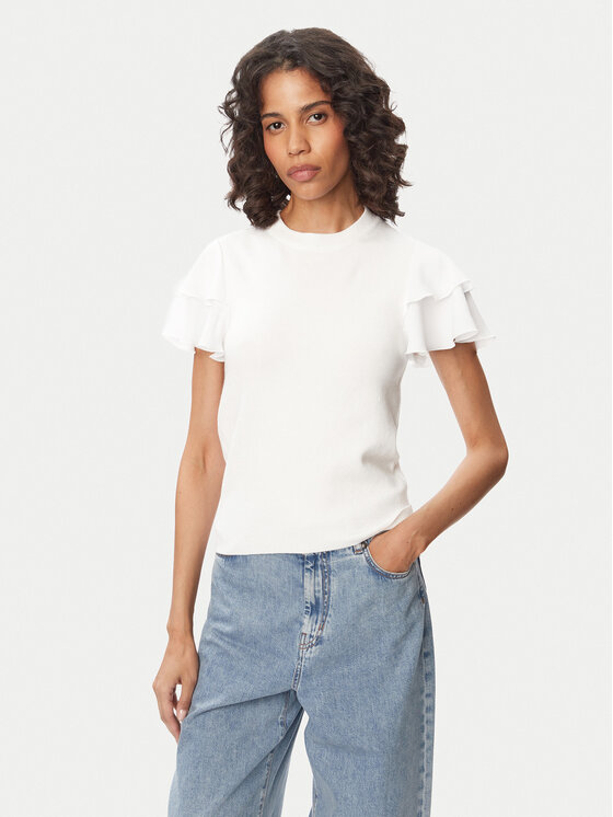 French Connection Bluzka Aylaa Krista 789C2 Biały Regular Fit
