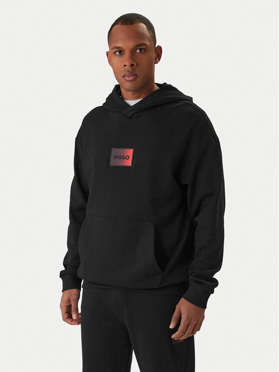 HUGO Bluza Danohood 50553145 Czarny Relaxed Fit