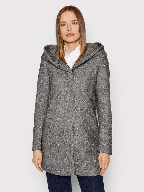 ONLY Płaszcz przejściowy Sedona 15142911 Szary Regular Fit