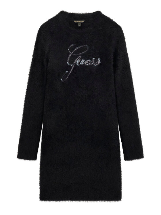 Guess Sukienka dzianinowa J6BK05 Z1294 Czarny Regular Fit