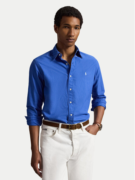 Polo Ralph Lauren Koszula 710805564512 Niebieski Regular Fit