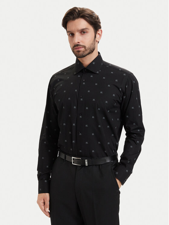 KARL LAGERFELD Koszula 605000 563622 Czarny Regular Fit