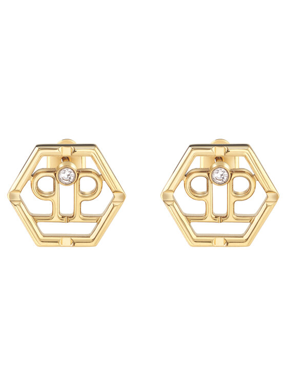 PHILIPP PLEIN Kolczyki Hexagon PJ2AA06EU Złoty
