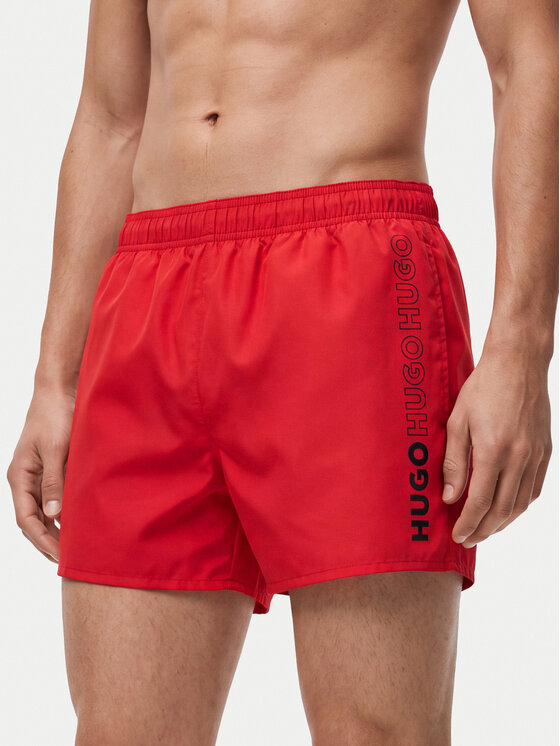 HUGO Szorty kąpielowe Tiki 50561111 Czerwony Regular Fit