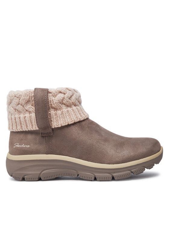 Skechers Botki Easy Going Cozy 167401/TPE Brązowy