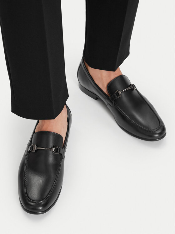GINO ROSSI Loafersy EO-BENITO-01 126AM Czarny