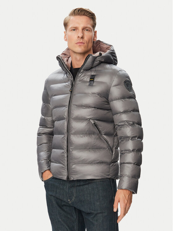 Blauer Kurtka zimowa Adams 26WBLUC02054 Szary Regular Fit