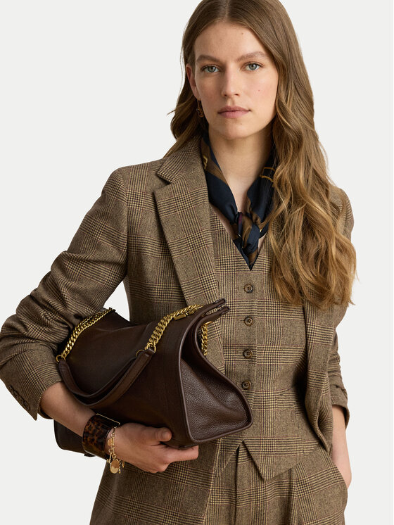 LAUREN RALPH LAUREN Torebka 431969352012 Brązowy ciemny