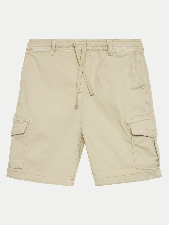 Pepe Jeans Szorty materiałowe Ted PB800790 Beżowy Regular Fit