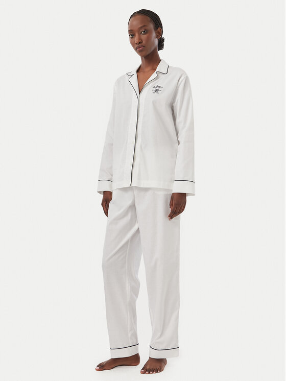 LAUREN RALPH LAUREN Piżama ILN92545 Biały Regular Fit